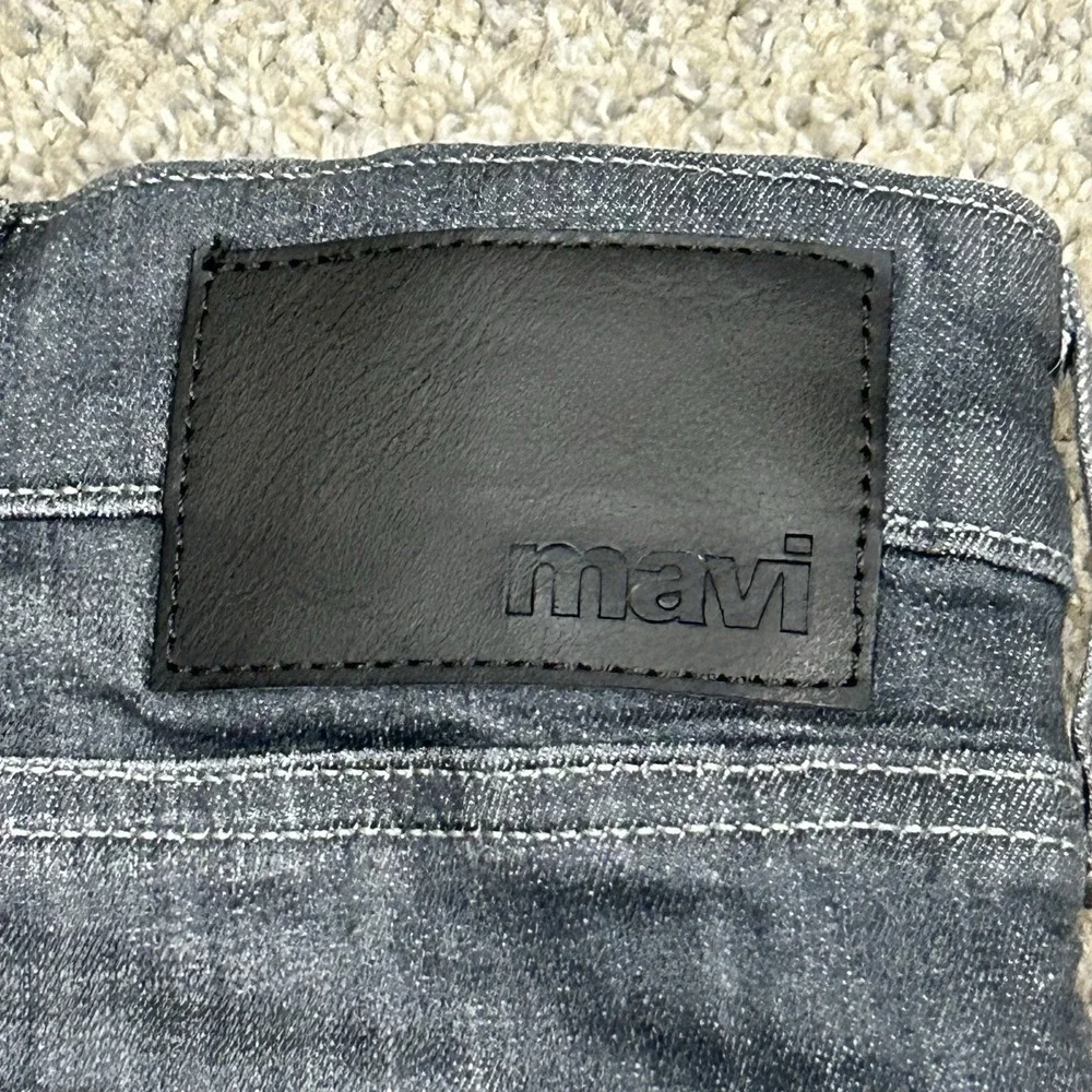 Mavi Matt Relaxed Straight Jeans Mens 40X32 Blue Denim Stretch Five Pocket - Picture 4 of 11